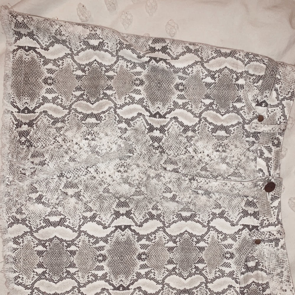 snakeskin skirt